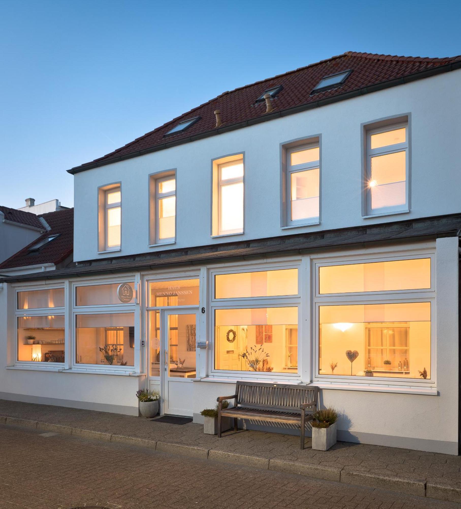 Haus Menno Janssen - Doppelzimmer Norderney Esterno foto